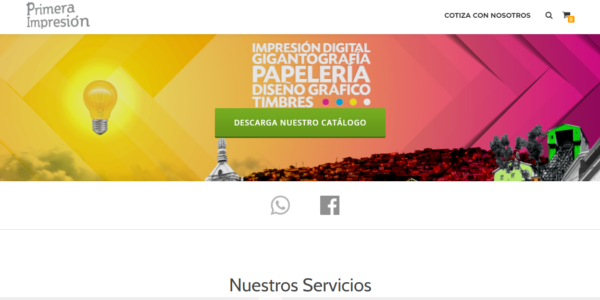 Primera Impresión (Sitio Web con carro de compra) https://primeraimpresion.cl/
